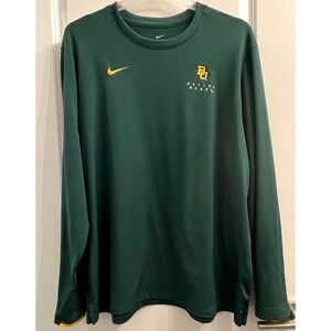 Baylor University Bears Nike Dri Fit Long Sleeve Shirt Men's XXL